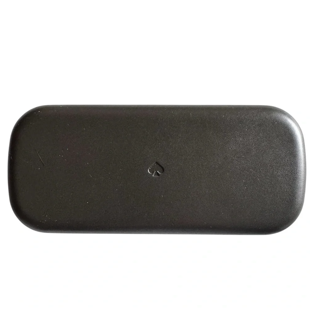 Kate Spade Hard Shell Green Eyeglass Case with Cleaning Cloth